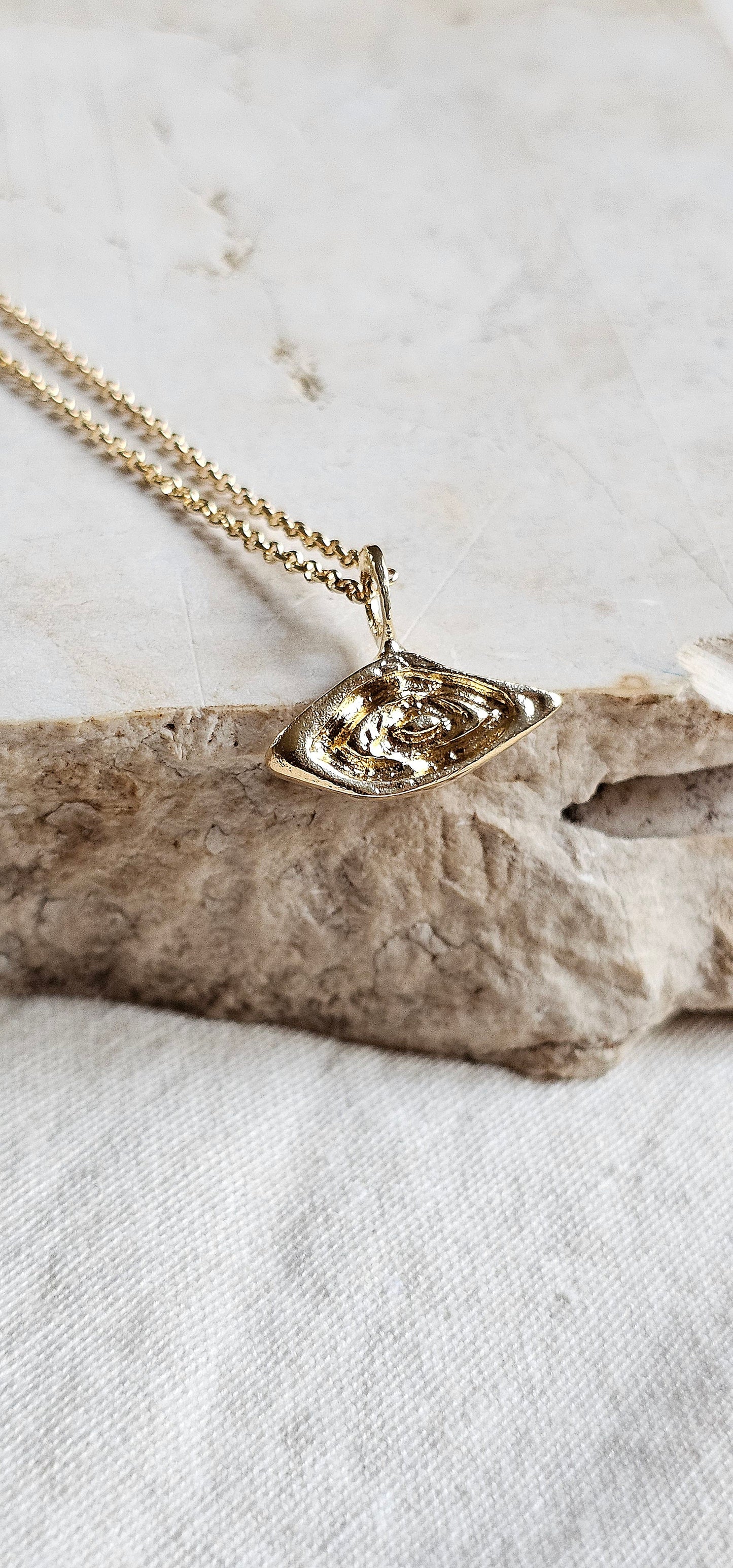 Ethnic Eye Amulet Gold Plated