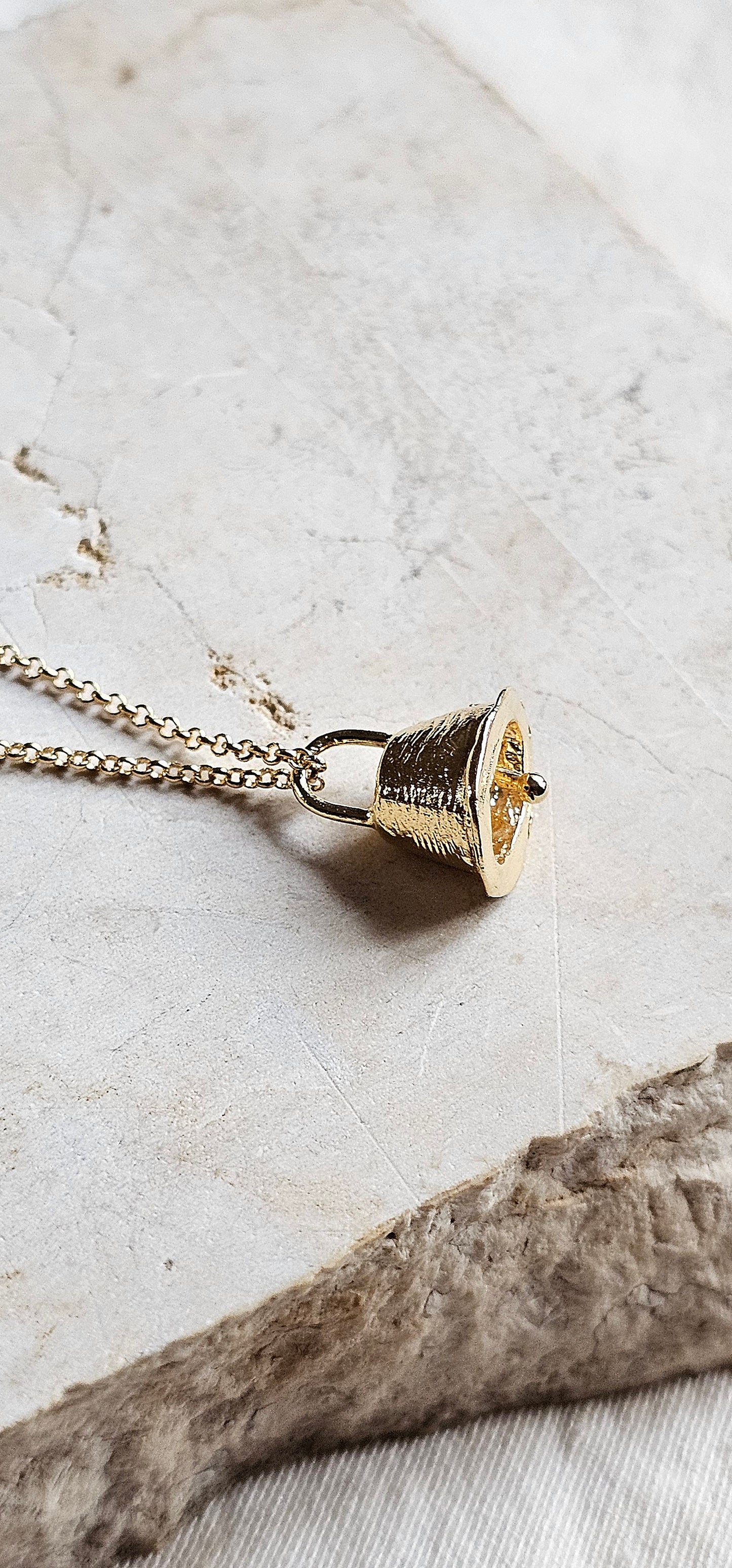 Prayer Bell Gold Plated