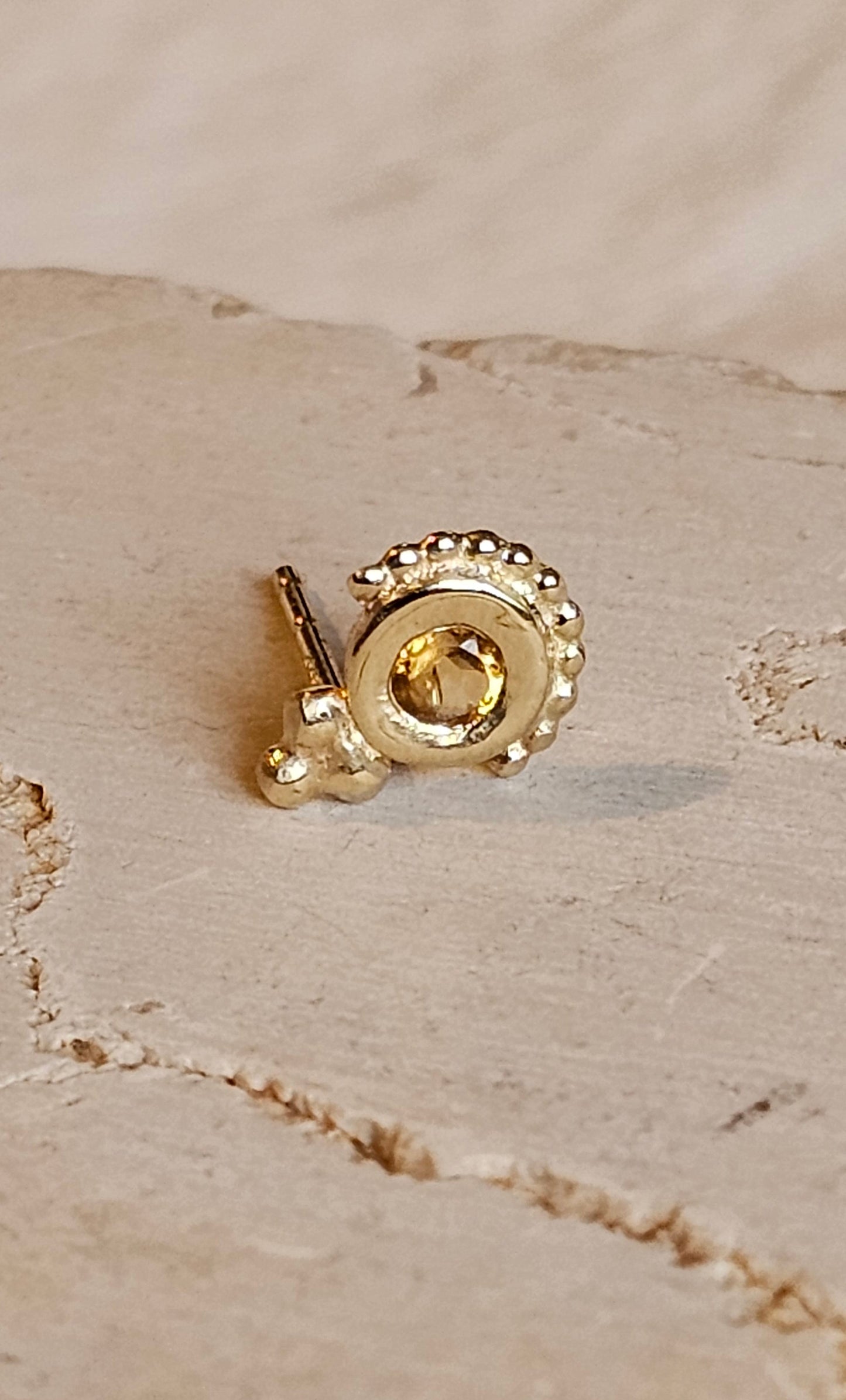 Owl Stud 14K