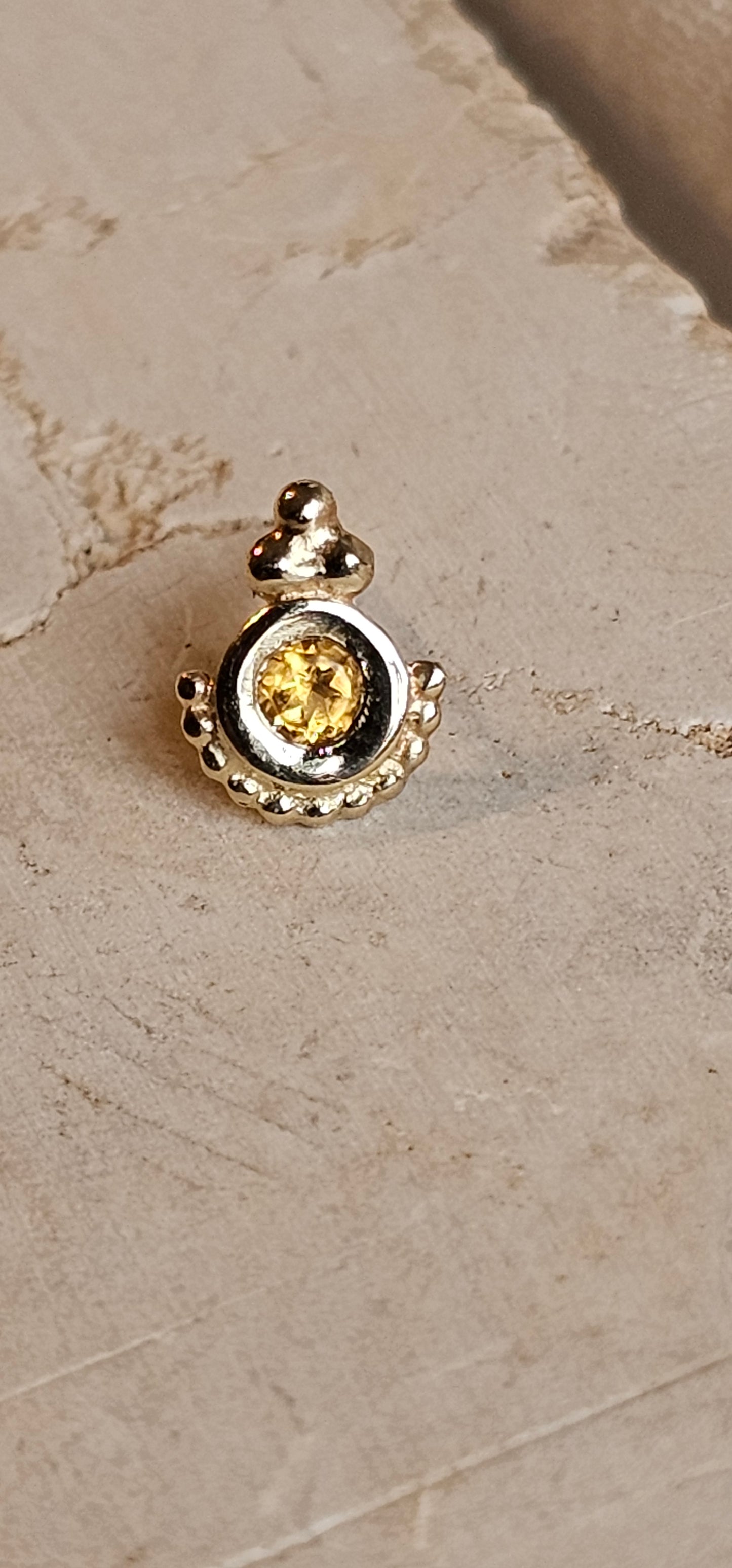 Owl Stud 14K