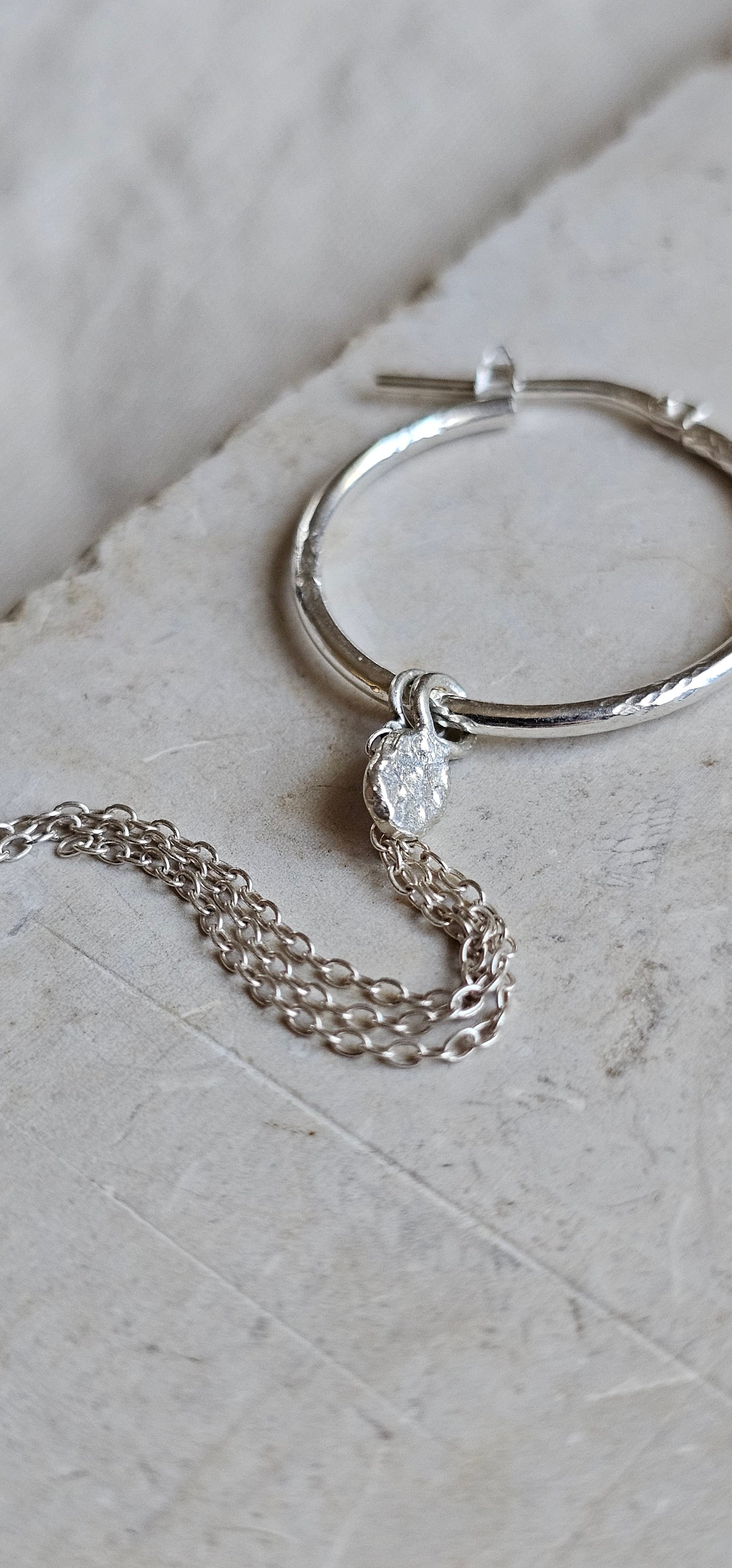 Cascade Amulet Hoop