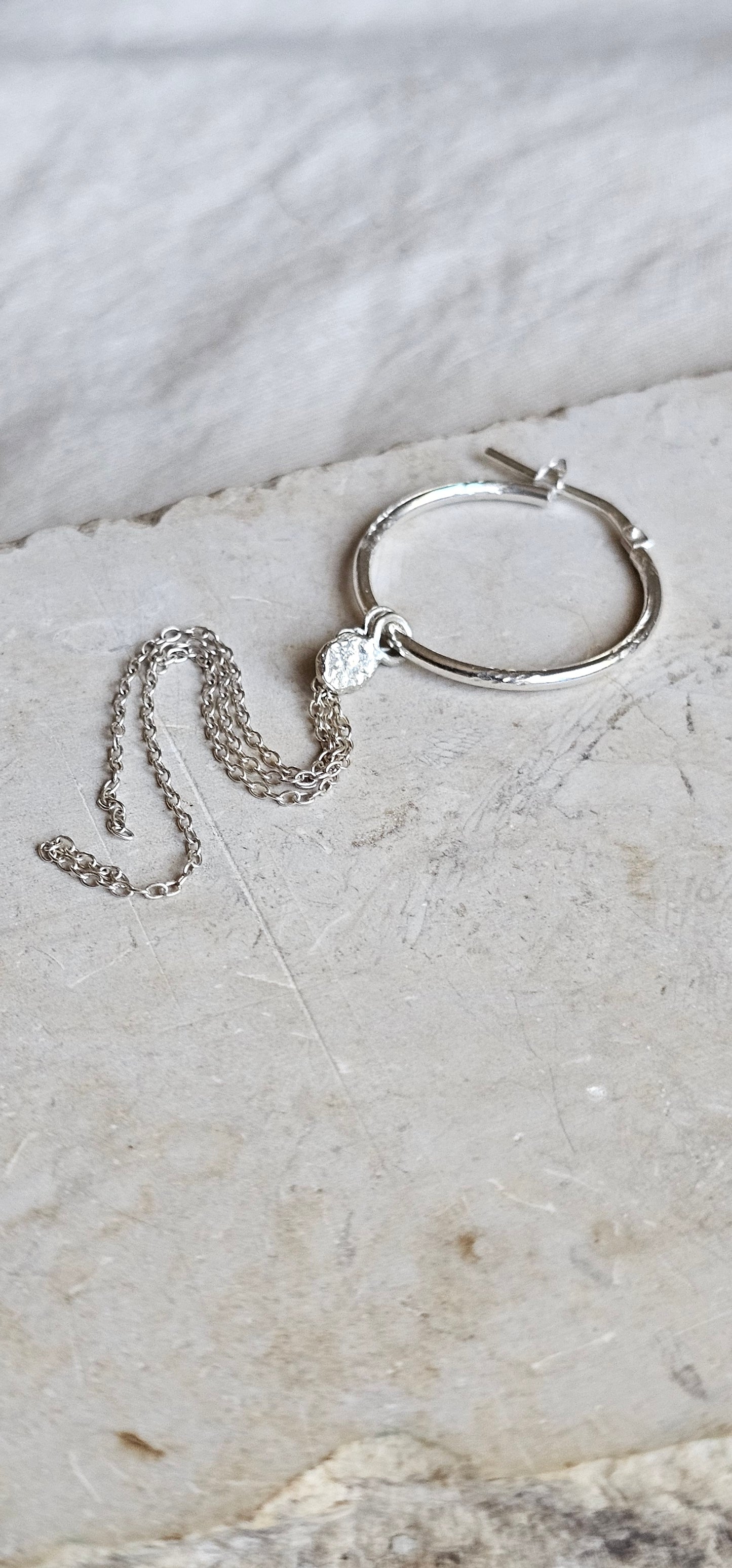 Cascade Amulet Hoop