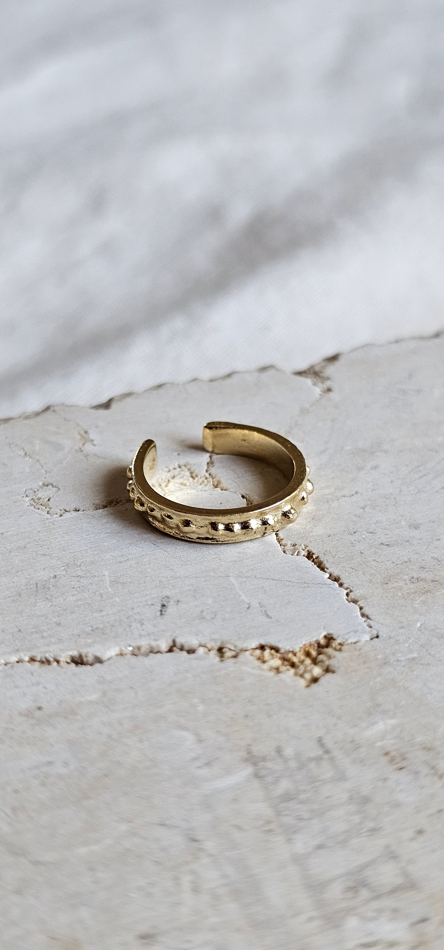 Beaded Roman Cuff Gold Plated