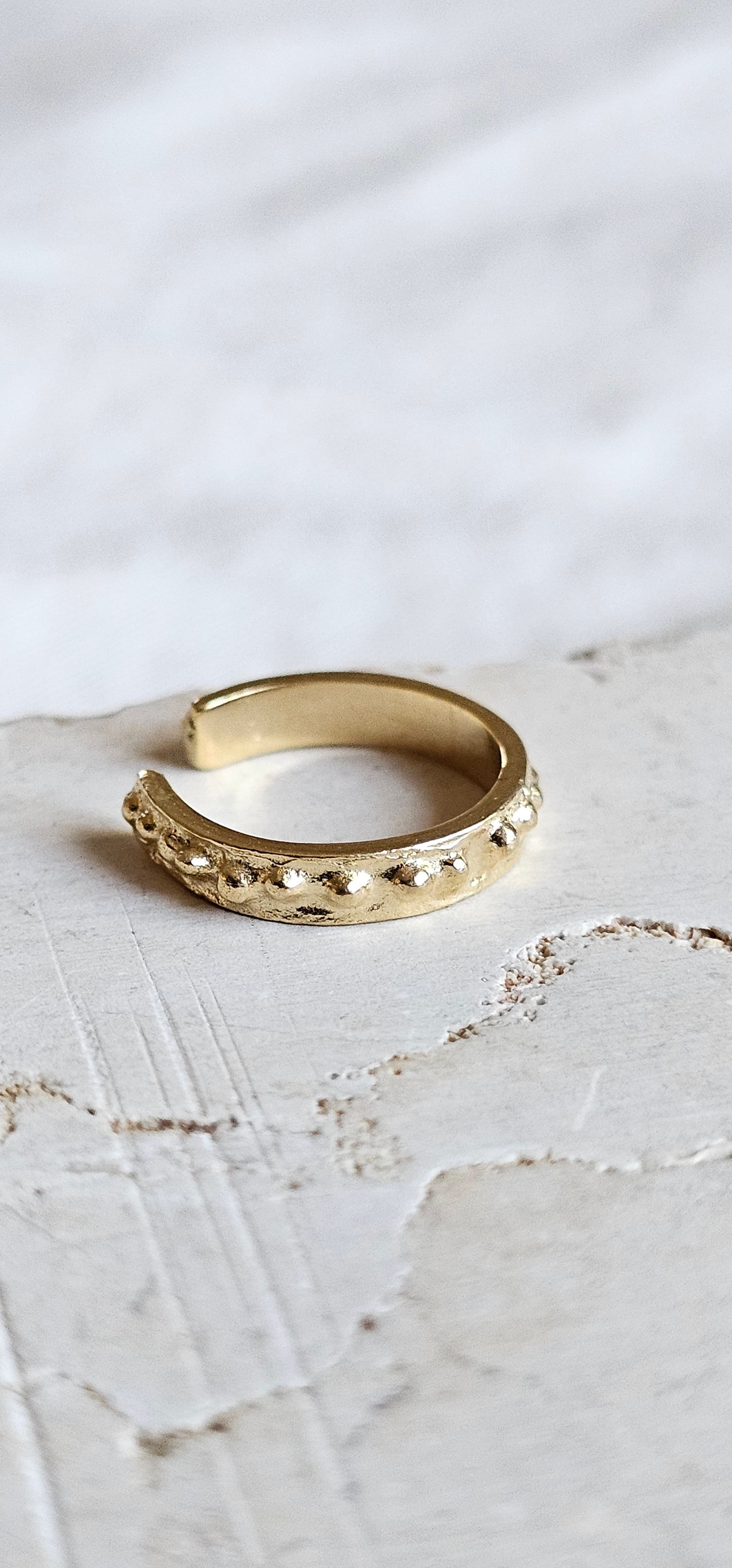 Beaded Roman Cuff Gold Plated