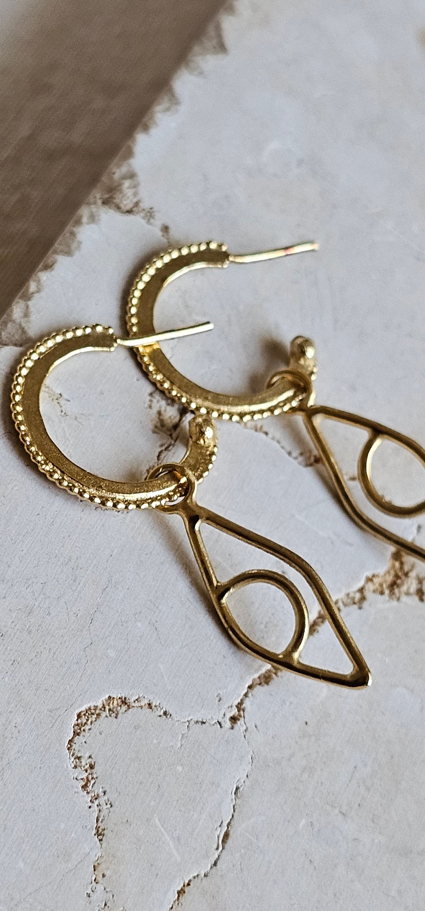 Ancient Hoop Earrings Gold Plated