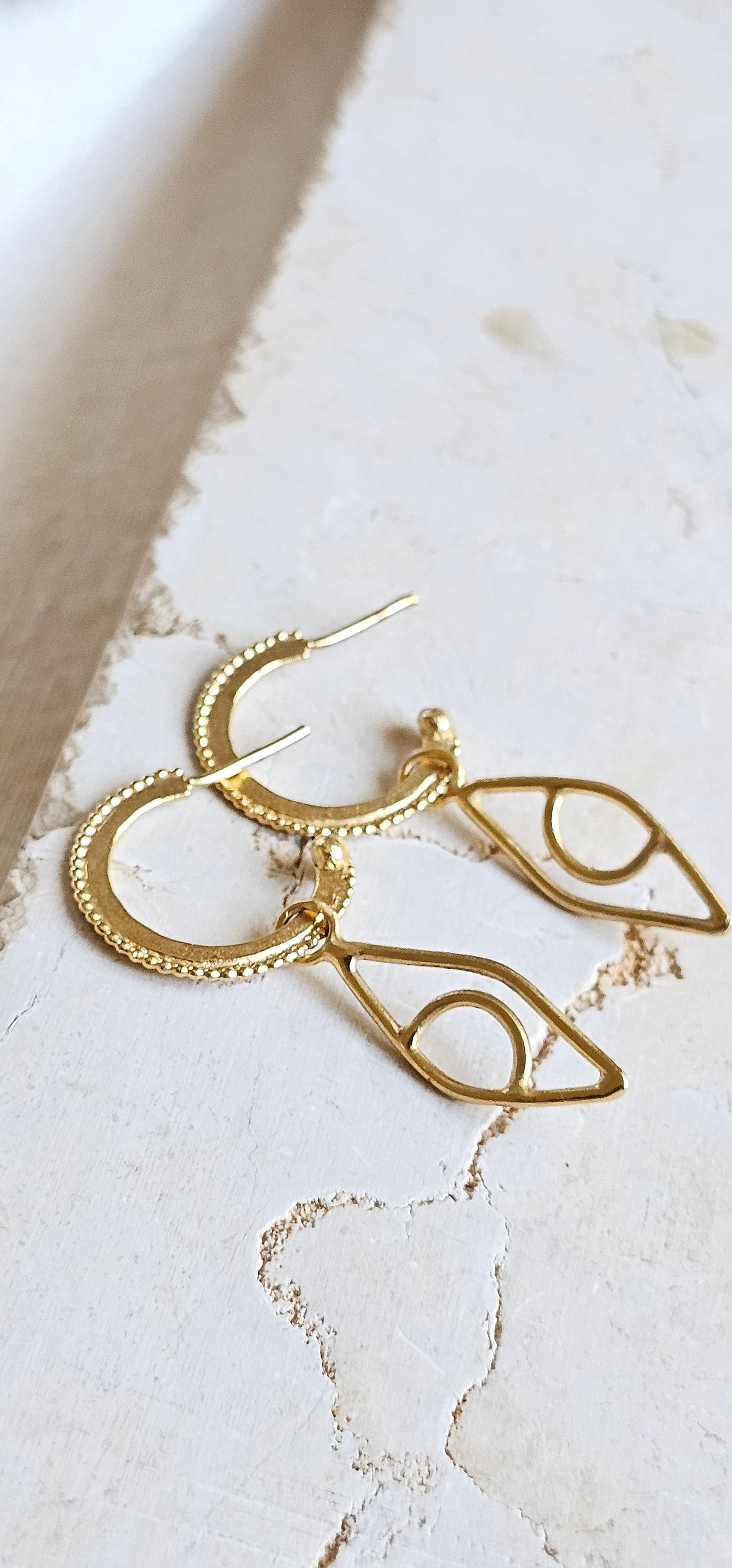 Ancient Hoop Earrings Gold Plated
