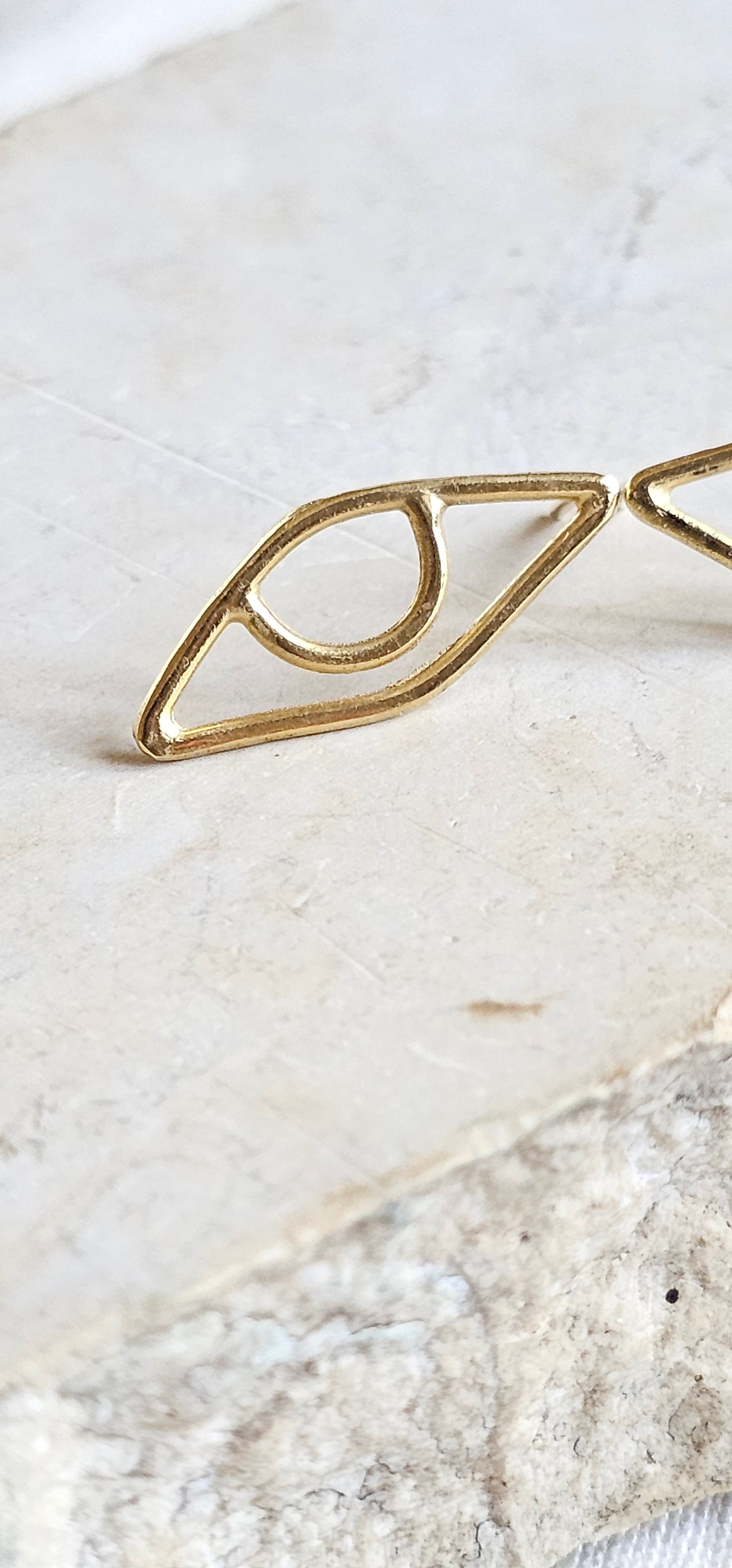 Eye of Horus Stud Earrings Gold Plated