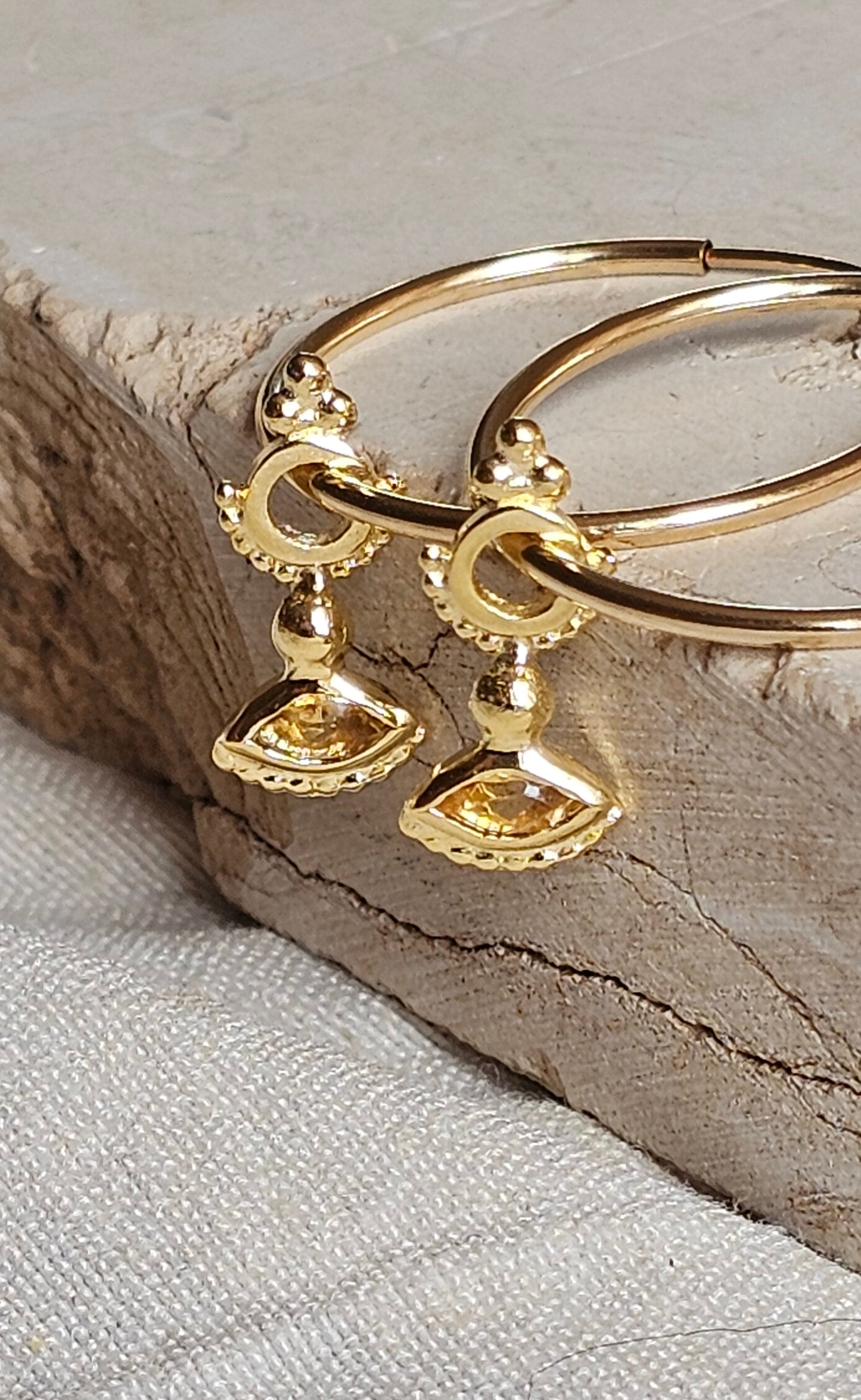 Nefertiti Hoops Gold-Filled