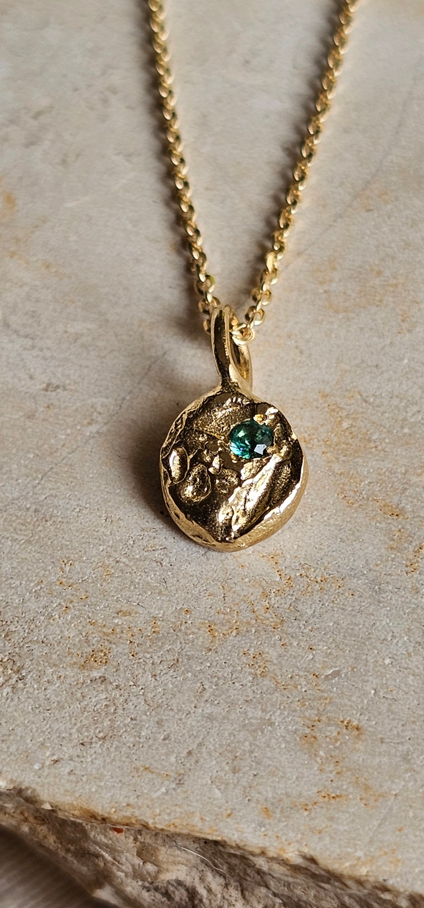 Raw Element Necklace 14K