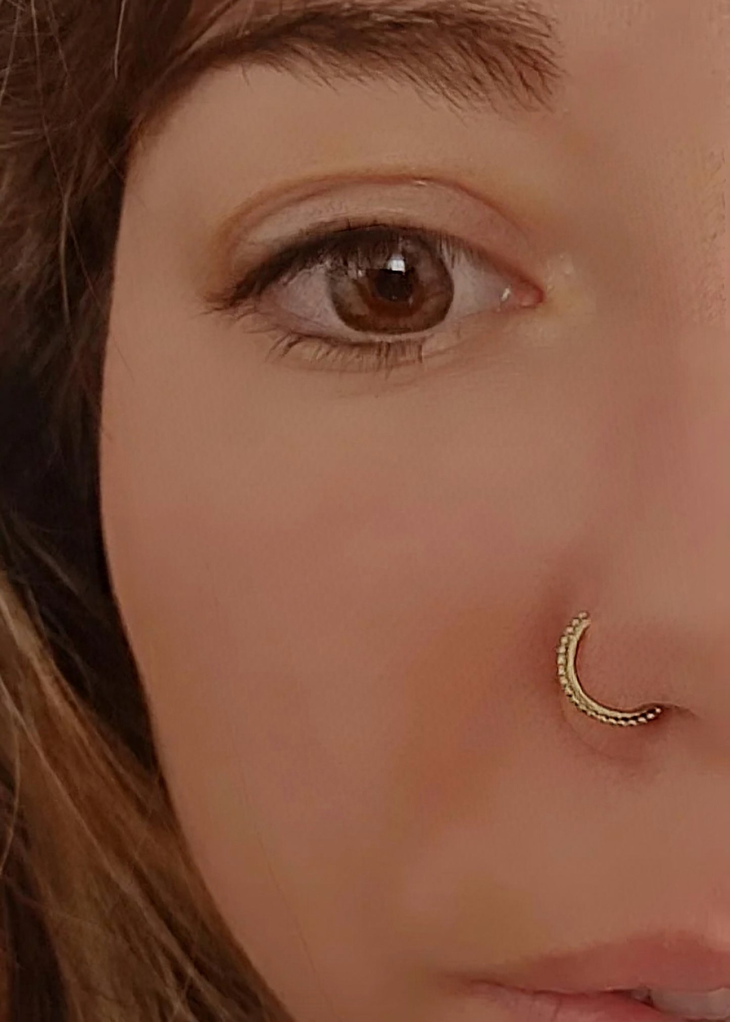 Tribal Nose Ring 14K