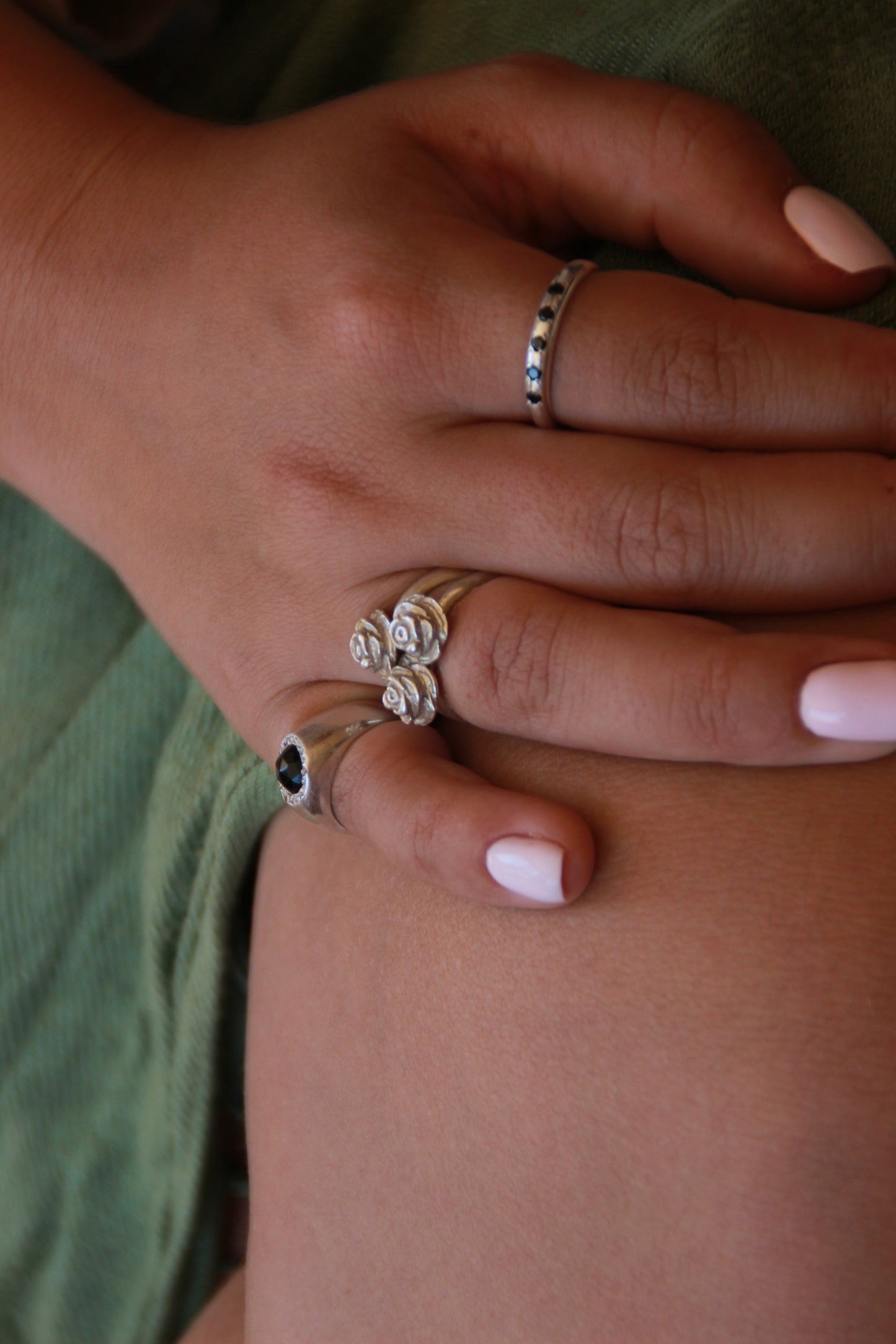 Signet Pinky Ring with Onyx Silver