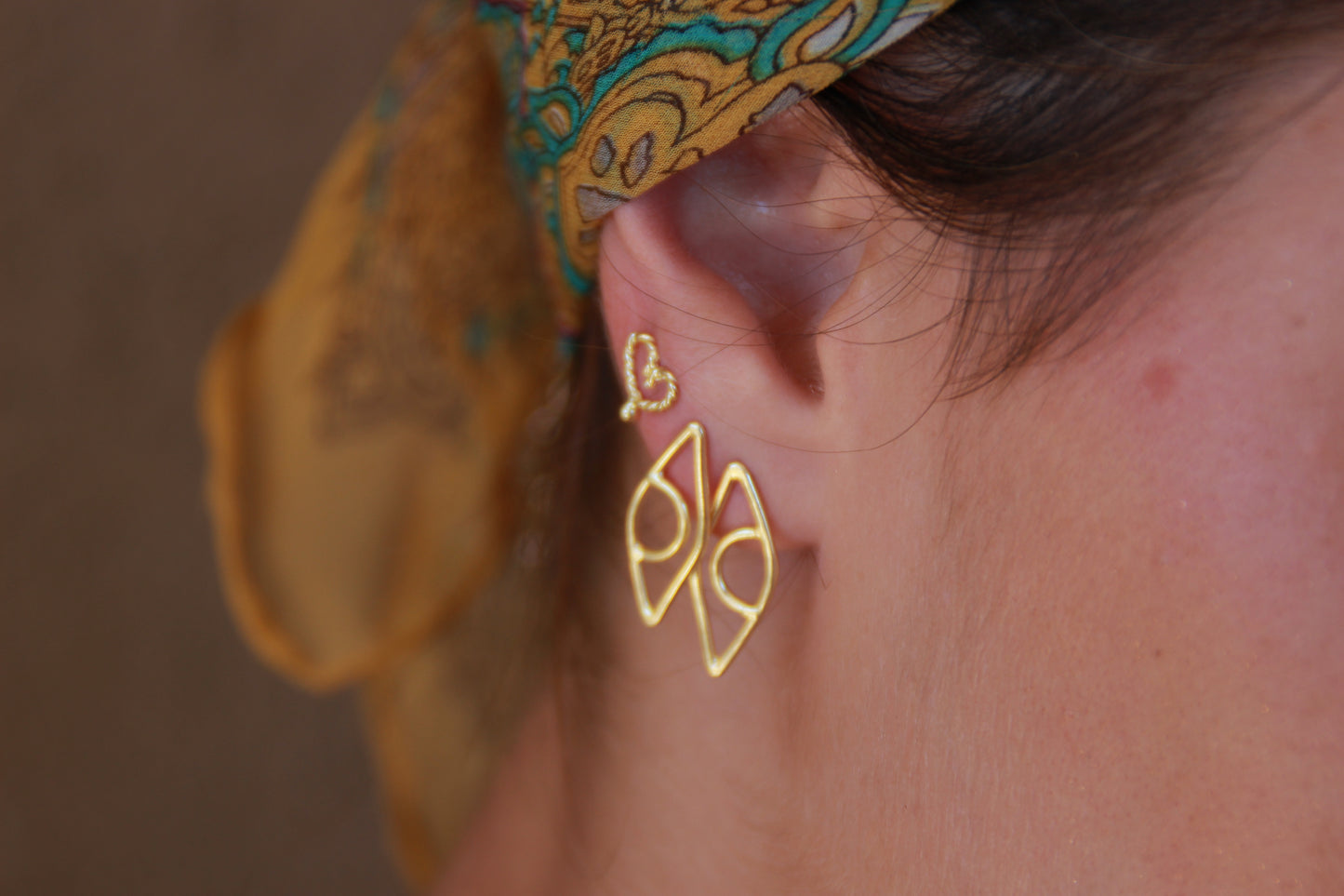 Eye of Horus Stud Earrings Gold Plated